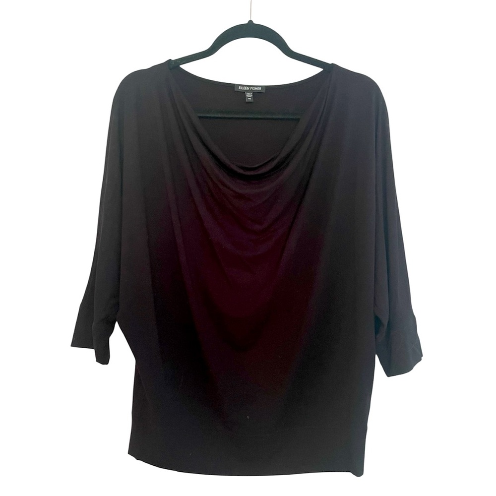 Eileen Fisher Black Size XS Batwing Top